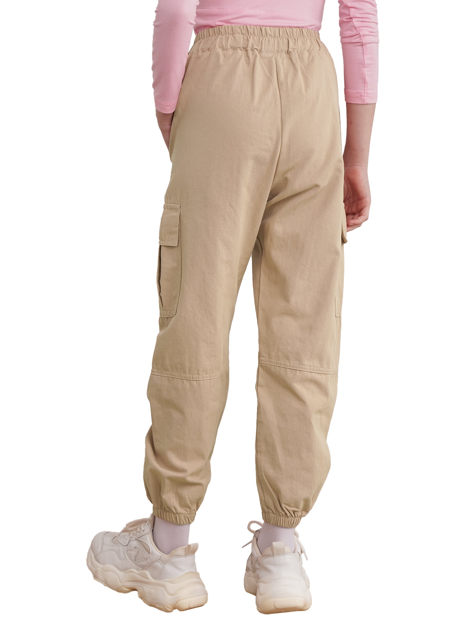 パンツ +DEINET+ EASY CARGO PANTS IN BEIGE KDCDL4S52113400F CHICTRY Kids Girls Casual Baggy Pants Drawstring Cargo Pants