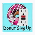 thumbnail image 1 of Metal Light Switch Plate Outlet Cover (Design - Single Toggle Single Rocker), 1 of 2