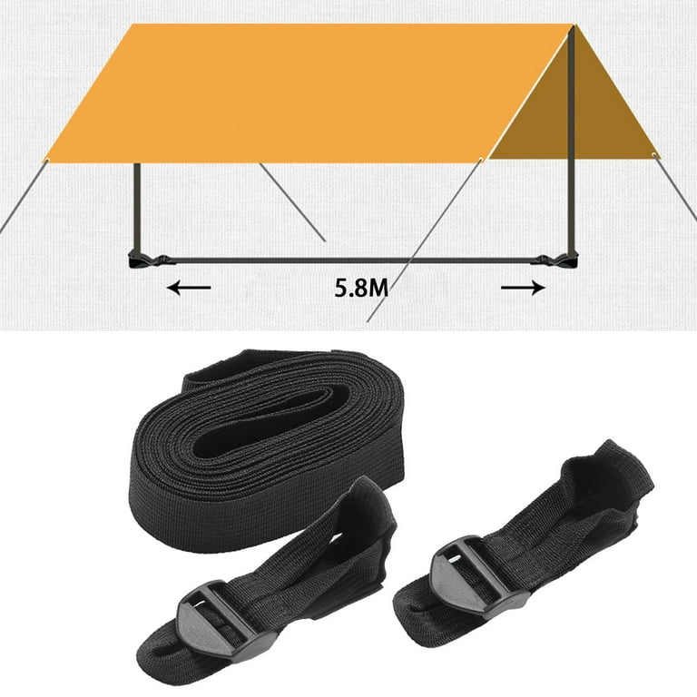 Camping Tent Rod Holder, Outdoor Windproof Awning Poles Stand, Portable  Tent Fixed Buckle Strap, Tarp Poles Fixator for Fishing, Camping, Hiking
