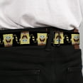 thumbnail image 4 of Sponge Bob Squarepants Seatbelt Belt - Sponge Bob 3-D Pose Flip Black, 4 of 9