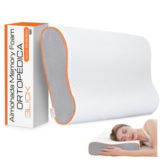 Almohada Ortopédica Memory Foam Para Cuello Cervical Blick