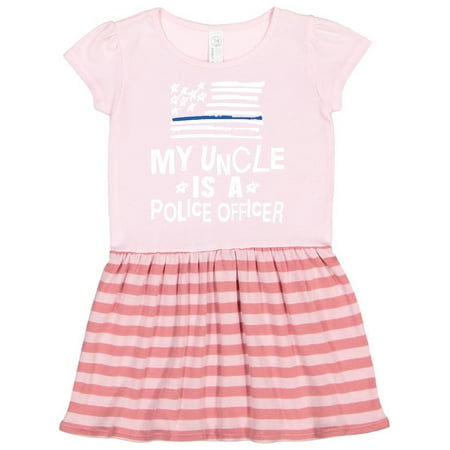 

Inktastic Police Officer Uncle Law Enforcement Gift Toddler Girl Dress