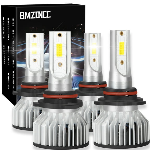 BMZONCC for 2007-2013 Mitsubishi Outlander LED Headlight Bulbs White High/Low Beam 9005 9006 Kit