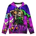 thumbnail image 3 of Unisex The Legend of Zelda Zip Up Hoodies 3D Printed Pullover Hooded Sweatshirt with Pocket for Mens Womens, 3 of 8