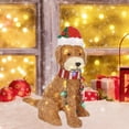 thumbnail image 6 of Tnobhg Fluffy Dog Decor Light-up Christmas Golden Dog Ornamental Festive Yard Decoration for Merry Holiday Season, 6 of 7
