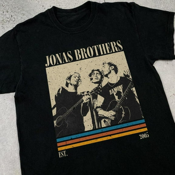 Vintage 20 Years Of Jonas Tee, Living The Dream Tour, Jonas Brothers Fan T-Shirt, Anniversary Tribute, Jonas Brother Tour