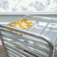 thumbnail image 4 of Foodservice Speed Rack Commercial-Grade Aluminum 10-Tier Sheet Pan/Bun Pan Storage Display Rack, 26 inches Length x 20 inches Width x 38 inches Height with Wheels, Takes 13X18 & 18X26" Pans, 4 of 8