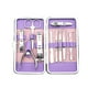 thumbnail image 1 of Juego de 12 cortaúñas de viaje de acero inoxidable para manicura y cuidado de uñas con estuche de almacenamiento., 1 of 5