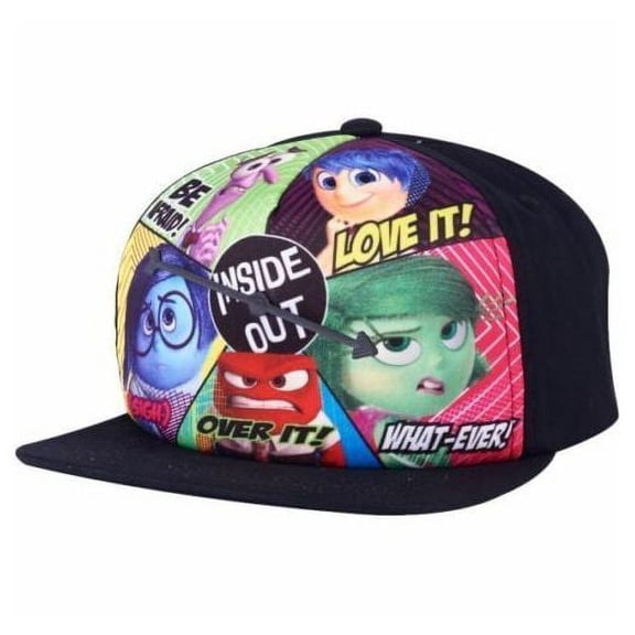 Inside Out Spinner Adjustable Adult Baseball Cap Hat Snapback Flat Bill Black OSFM