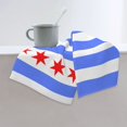 thumbnail image 4 of Hand Towels Chicago Flag Style Bath Shower Towels Fingertip Kitchen Dish Guest Towel 15.7 X 27.5 In, 4 of 7