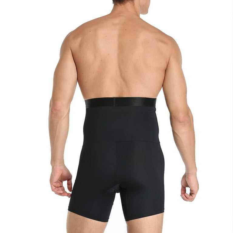 Men's Tummy Control Shapewear Shorts High Waist Slimming Anti-Curling Underwear  Body Shaper Seamless Boxer Brief 