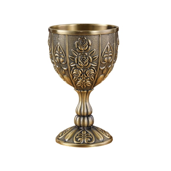 simhoa Vintage Goblet Mini Communion Cup for Party Supplies Anniversary Bar Copper