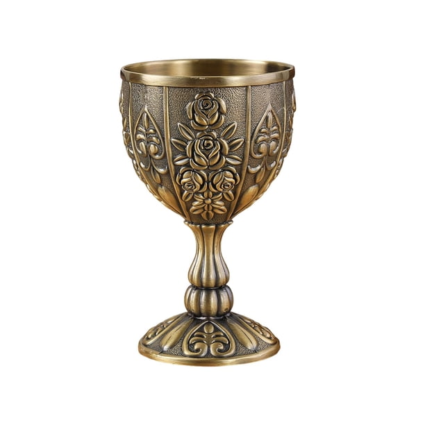 Cáliz vintage, mini copa de comunión para fiestas, aniversarios y bares. Cobre