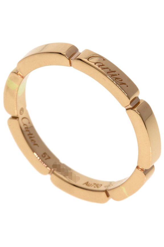 Pre-Owned Cartier Maillon Panthre Ring, 18K Pink Gold, Women's.