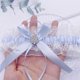 thumbnail image 5 of Ligas blancas para novia (2 piezas), liga de boda con encaje elástico, conjunto de liga de boda, accesorios de novia, 5 of 6