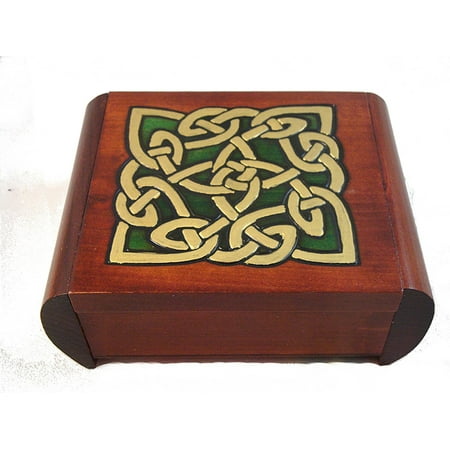 UPC 809043323127 product image for Celtic Dream Eternity Knot Secret Jewelry Keepsake Polish Wood Box | upcitemdb.com