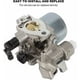 thumbnail image 4 of Carburador adecuado para motor de desbrozadora, kit de carburador con junta de carburador Subaru Robin ex17/sp170/ex13/ex130/ex170 6HP, 4 of 5