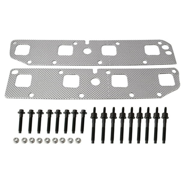 Kenally Kit de reparación de colector resistente al desgaste de junta de escape, juego completo profesional, mano de obra fina, pernos de cabezal de Vehículos, repuestos y accesorios Mis Kenally VI014348-00B