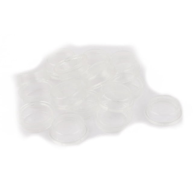 Unique Bargains 20 Pcs Clear White Silicone Waterproof Rocker Switch Protect Cover Round Caps