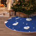 thumbnail image 5 of Rateoe Moon Lamb Pattern Christmas Tree Skirt with Ties , Christmas Tree Decorations, Farmhouse Christmas Decor Xmas Holiday Decorations-30", 5 of 6