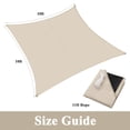 thumbnail image 6 of LOKHOM 10' x 10' Sun Shade Sail, Waterproof Beige Square Shade Canopy, UV Block Tarp Cloth Cover for Outdoor Patio, Garden, Backyard, Deck, 6 of 7