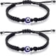 thumbnail image 1 of Summer Love Handmade Black Red String Evil Eye Bracelet Pack Set Amulet Jewelry Nazar For Family Couple Bestfriend Women Men 26-27s, 1 of 5