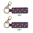 thumbnail image 2 of Wukai Halloween Sweet Candy Print Leather Car Keychain, Universal Key Fob Keychain, Leather Key Chain Holder for Men and Women,360 Degree Rotatable, 2 of 5