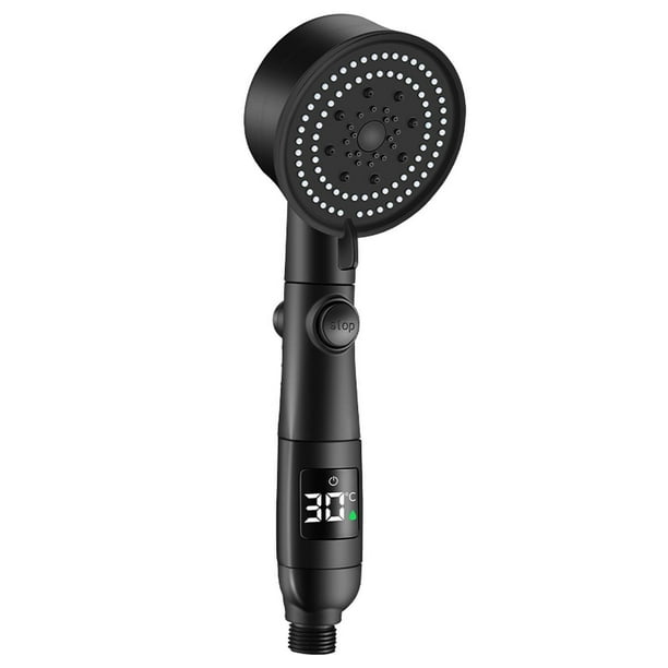 Cabeza de Ducha con Ducha Portátil de Mano, Cabeza de Ducha de Alta Presión con Pantalla de Temperatura Digital Y Ducha Led de Interruptor. Ducha de Alta Presión Cabezas de Ducha de Alta Presión