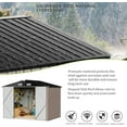 thumbnail image 2 of Sunmthink 6.4' x 4' Outdoor Storage Shed with Roof & Lockable Door, Metal Tool Shed for Backyard, Garden, 2 of 5