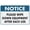 Warning Sign 2, variant on Notice Please Knock Before Entering Sign For House 8"x12" Yard Sign, Premium Aluminum, Sun-Proof, Rust-Free