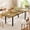 Retro, variant on Laisnet 63" Square Dining Table for 8, Extendable Kitchen Dining Room Table with Metal Legs, Black