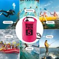 thumbnail image 5 of Bolsa De Natación Saco seco impermeable 3/5/10L Bolsa de cubo Rafting Saco de natación (5L Rosa), 5 of 5
