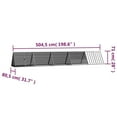 thumbnail image 4 of vidaXL Rabbit Cage Anthracite 504.5x80.5x71 cm Galvanised Steel, 4 of 4