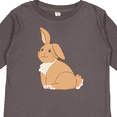thumbnail image 4 of Inktastic Easter Cute Floppy Ear Brown Bunny Boys or Girls Long Sleeve Toddler T-Shirt, 4 of 5
