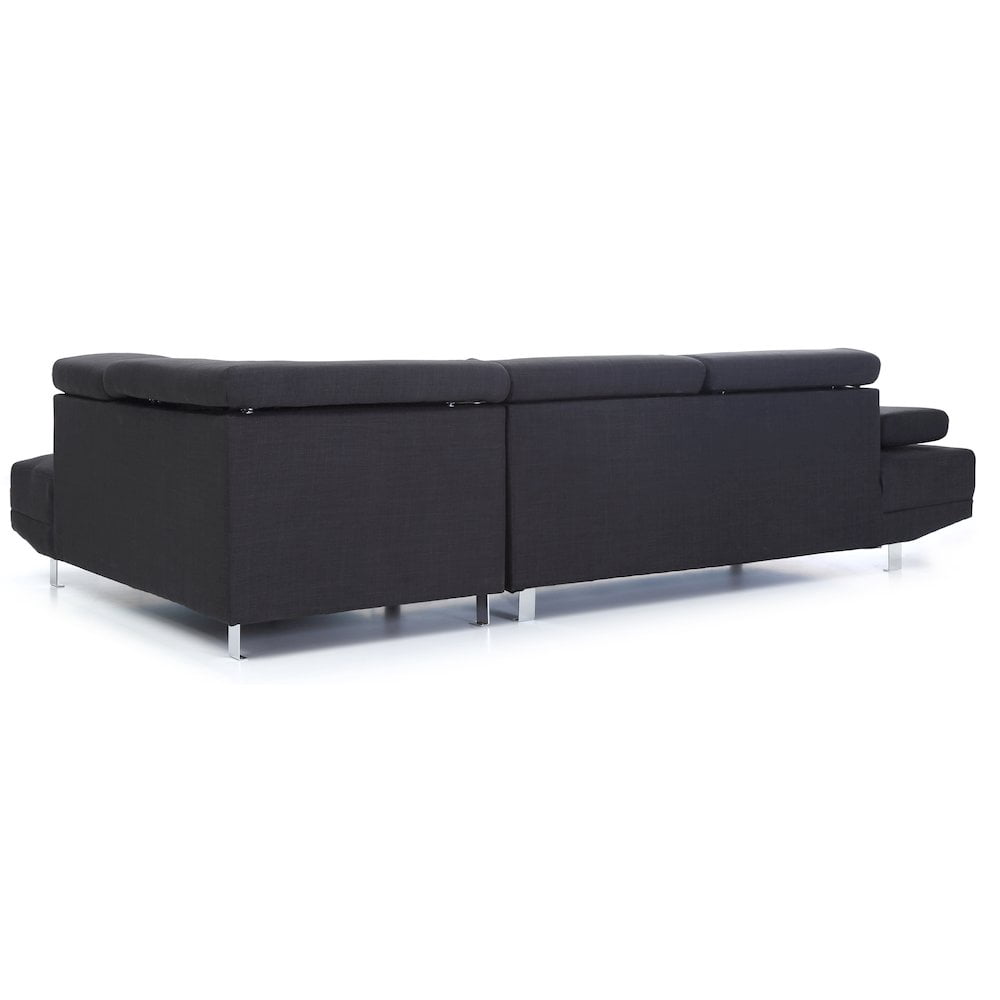Glory Furniture Riveredge Sectional in Black Color