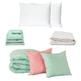 thumbnail image 1 of Edredón Doble Vista Queen Size Couzy Rosa Menta + Protector de Colchón + Sábanas Softy Menta + 2 Almohadas Osos, 1 of 13