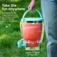thumbnail image 3 of Nostalgia 128 oz. Portable Margarita Maker and Slushie Machine with Easy-Flow Spout, Aqua, 3 of 6