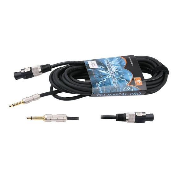 Technical Pro cqs1225 .25 in. to Speakon Speaker Cables