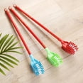 thumbnail image 6 of Raindrops Double Sided Toilet Brush Set with Long Handle for Cleaning Use in Bathroom Red Plastic 2pcs, 6 of 8