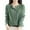 A10727-Dark Green, variant on Women s Crewneck Merino Wool Sweater 2024 Spring Fall Solid Long Sleeve Seamless Knitted Cardigan Sweater Dark Green M