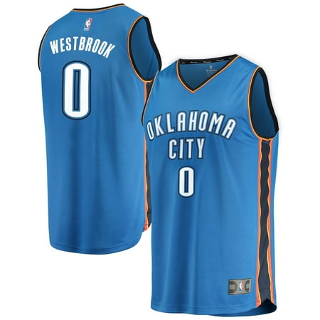 Oklahoma Sooners Jersey - Russell Westbrook Oklahoma City Thunder Fanatics Branded Youth Fast Break Replica Jersey Blue - Icon Edition