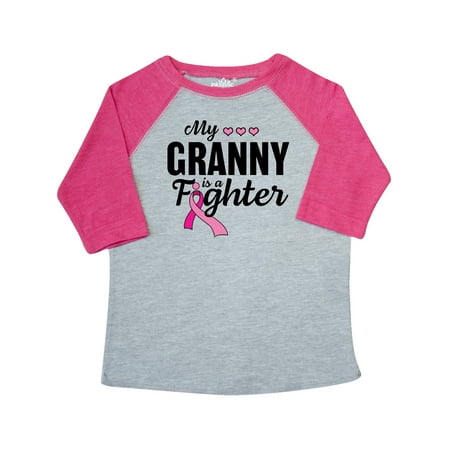 

Inktastic Breast Cancer Awareness My Granny is a Fighter Gift Toddler Boy or Toddler Girl T-Shirt