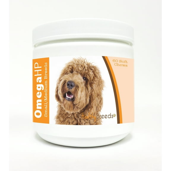 Healthy Breeds Labradoodle Omega HP Fatty Acid Skin and Coat Support Soft Chews
