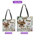 thumbnail image 5 of German Shepherd Mom Like a Normal Mom Except Much Cooler Happy Mother's Day All Over Print 3D Canvas Tote Bag Alsatian Dog Lover Gifts Reusable Handbag - 02004, 5 of 5