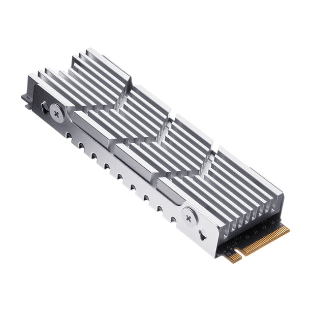 M.2 2280 Disipador de calor Aleación de aluminio SSD Cooler para consola de juegos PS5 (Plata)