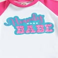 thumbnail image 4 of T-shirt à Manches Courtes Col Rond Imprimé Lettres avec Bottes Pantalon Évasé Imprimé pour Petite Fille, 4 of 6