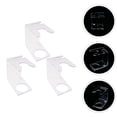 thumbnail image 1 of DEEPCRAFF 3Pcs Razor Stand and Shaving Brush Organizer Transparent Acrylic Bathroom Storage Rack, 1 of 8
