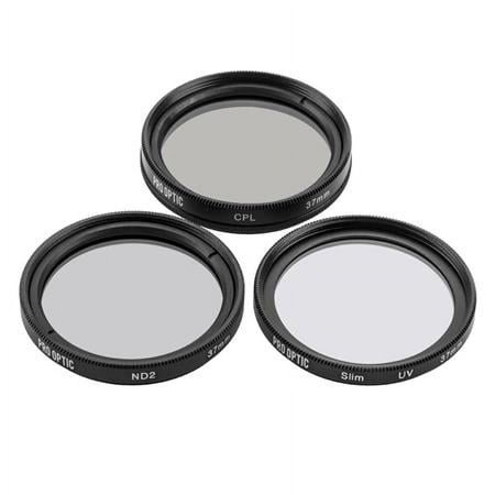 UPC: 0192223078468 | 37 mm Digital Essentials Filter Kit  with Ultra Violet (UV)  Circular Polarizer and Neutral Density 2 (ND2) Filters  with Pouch