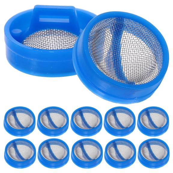 YUNLIGHTS 35Pcs Blue Washing Machine Water Inlet Valve Filter with Precision Metal Mesh for Fabric Protection