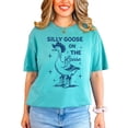 thumbnail image 2 of Silly Goose on the Loose Shirt for Women Funny Adult Oversized Tee Seafoam Shirt Adult Large, 2 of 4